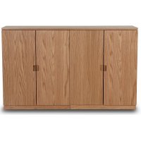 Level sideboard med släta dörrar B140 cm - Ek Level sideboard med släta dörrar B140 cm - Ek