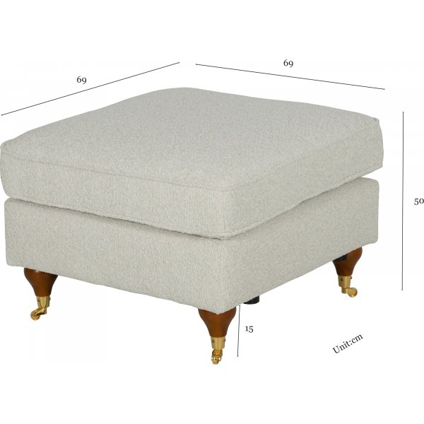 Repose-pieds bouclé - Howard Repose-pieds bouclé - Howard