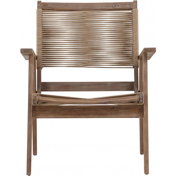 Fauteuil lounge Peter - Marron