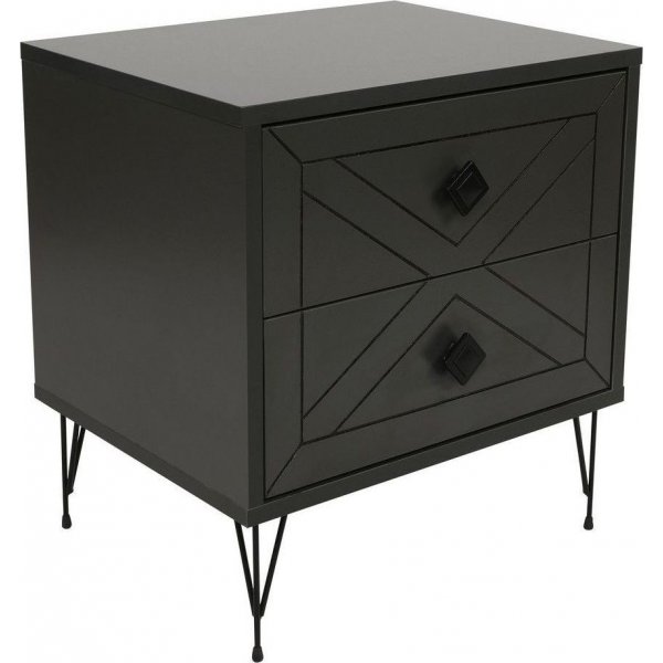 Luna nachtkastje - Antraciet