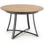 Colton runt frlngningbart matbord 118-148 cm - Ek/svart