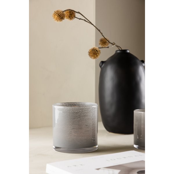 Lanterne Glora Ø12 cm - Gris clair Lanterne Glora Ø12 cm - Gris clair