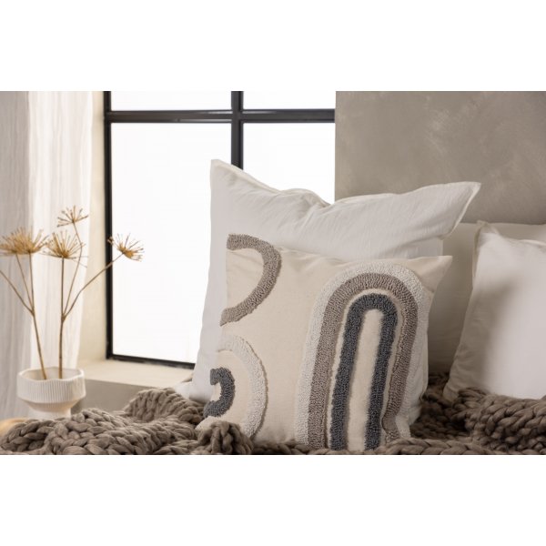 Cornelia kuddfodral 45 x 45 cm - Vit Cornelia kuddfodral 45 x 45 cm - Vit