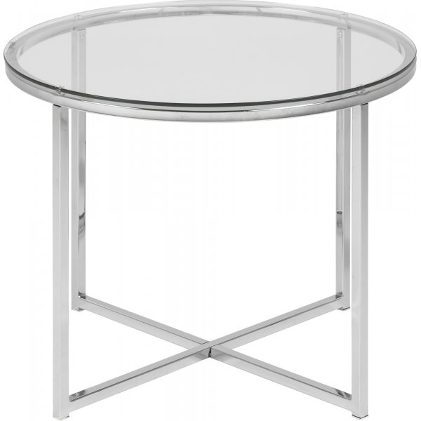 Table d'appoint Cross Ø55 cm - Chrome Table d'appoint Cross Ø55 cm - Chrome
