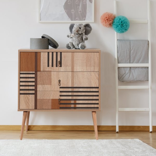 City Colorblock ladekast - Beige City Colorblock ladekast - Beige