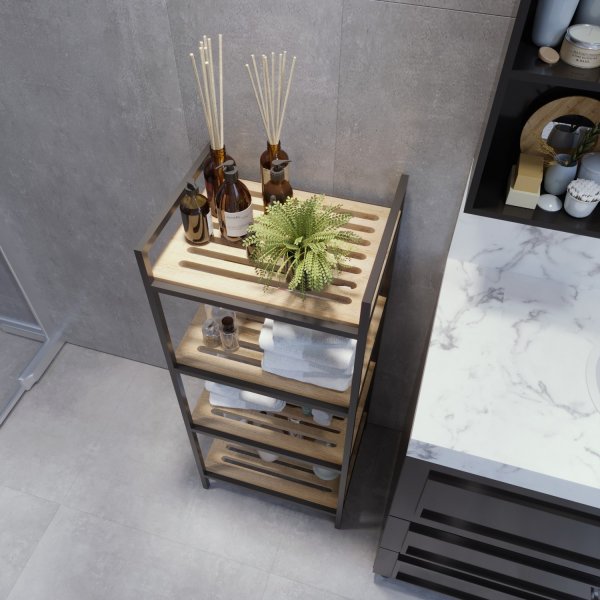 Stralsund plank - Eiken/zwart