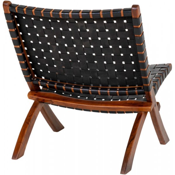 Perugia Fauteuil - Zwart/teak Perugia Fauteuil - Zwart/teak