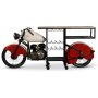 Glider motorcykel barbord/bardisk 226 x 45,7 cm - Metall/mango