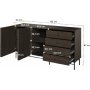 Piemonte dressoir - Portland essen/zwart