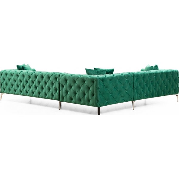 Canapé d\\\'angle Como - Vert Canapé d\\\'angle Como - Vert