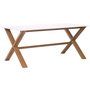 Artic matbord 220 cm - Ek / vit