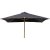 Naxos parasoll 300 x 300 cm - Svart
