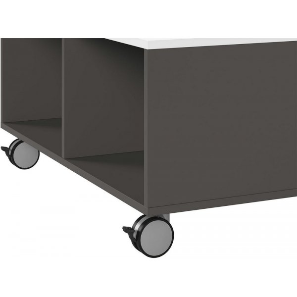 Link soffbord 90,5 x 90 cm - Grafitgr�/vit