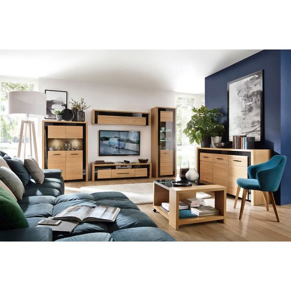 Manilla sideboard - Ek/svart