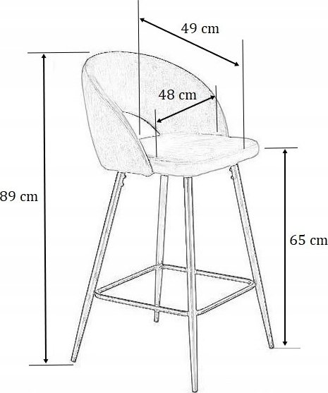 Tabouret de bar Pélican 96 - Bleu Tabouret de bar Pélican 96 - Bleu