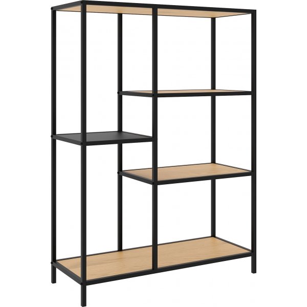Medici bokhylla H112 cm - Ek/svart Medici bokhylla H112 cm - Ek/svart
