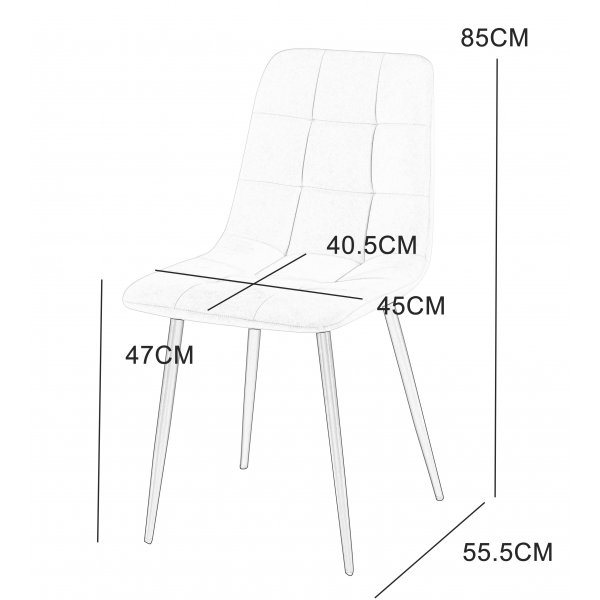 Matgrupp Sand� matbord �120cm i vit terazzo med 4st Delta matstol i brun vintage