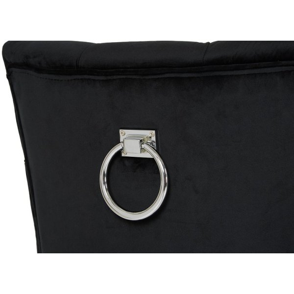 Tuva Kate Highback - Hg rygg (rygg-handtag) Svart sammet