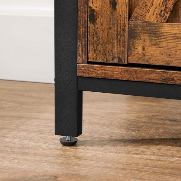 Zeke skåp med förvaringsfack - Brun/svart Zeke skåp med förvaringsfack - Brun/svart