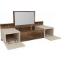 Zakkum sminkbord 100 x 39 cm - Beige/brun