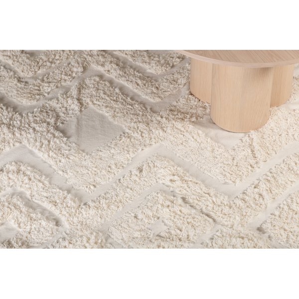 Tapis en coton Kleva - Blanc Tapis en coton Kleva - Blanc