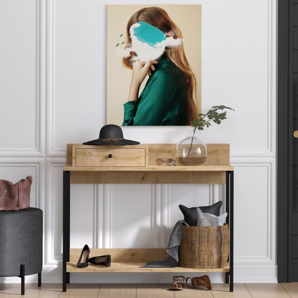 Jango avlastningsbord 100 x 35 cm - Safir ek Jango avlastningsbord 100 x 35 cm - Safir ek