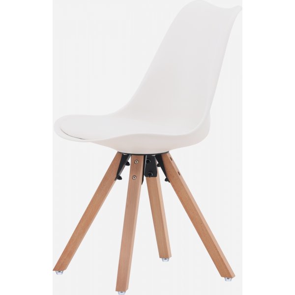 Chaise de salle  manger Zeno - Naturel/blanc