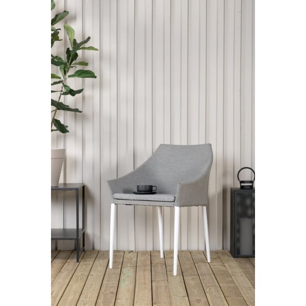 Spoga matstol - Ljusgr/Vit