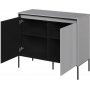 Trendkast H83 cm - Grijs/zwart