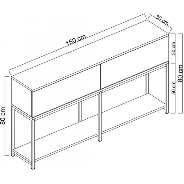 Buffet Lord - Anthracite/or Buffet Lord - Anthracite/or