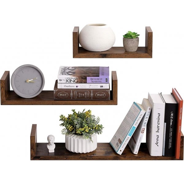 Abner wandplank - Bruin Abner wandplank - Bruin