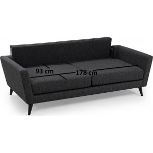 Mayorka 3-sits soffa - Mrkgr