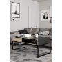 Stubbe soffbord 117,2 x 60 cm - Svart/ek