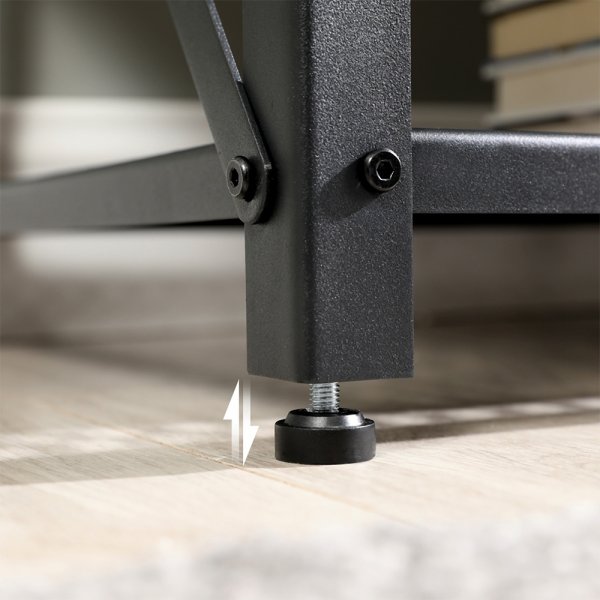 Banc multimdia Maksim 140 cm - Marron/noir