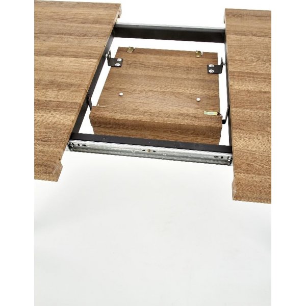 Gladwyn förlängningsbart matbord med butterfly 140-180 x 85 cm - Valnöt/svart Gladwyn förlängningsbart matbord med butterfly 140-180 x 85 cm - Valnöt/svart