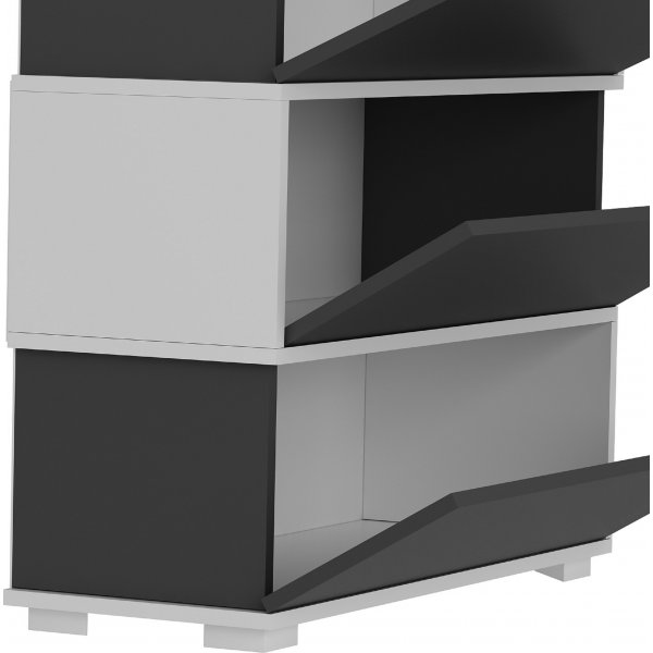 Aris skoskåp - Antracit/vit Aris skoskåp - Antracit/vit