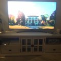 Kundbild Paris mediabänk - Vit: Mycket fin och och stabil tv-bänk...
