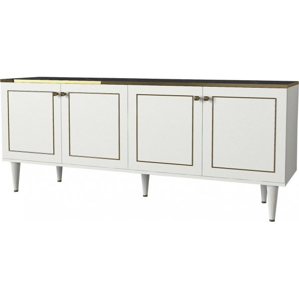 Ravenna skänk - Vit/guld/svart Ravenna skänk - Vit/guld/svart