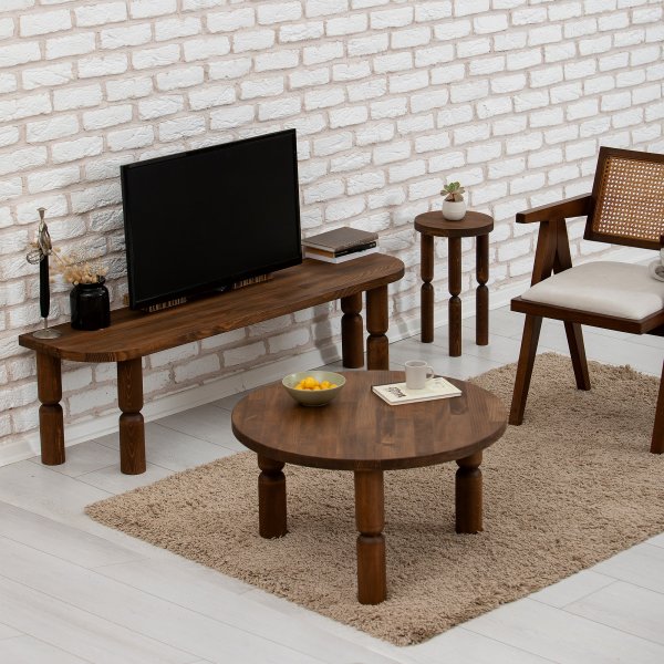 Ida soffbord Ø60 cm - Valnöt Ida soffbord Ø60 cm - Valnöt