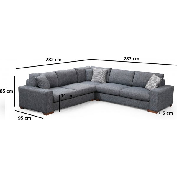 Look hörnsoffa - Antracit Look hörnsoffa - Antracit