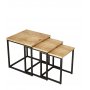 Voyage satsbord 7, 30/35/40x30/35/40 cm - Furu