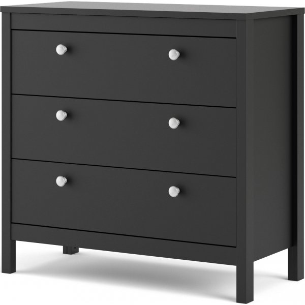 Madrid dressoir met 3 laden - Zwart Madrid dressoir met 3 laden - Zwart