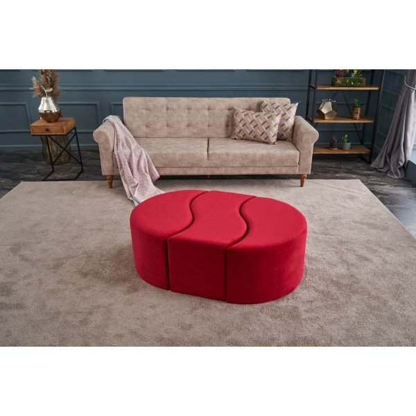 Pouf Alya - Rouge Pouf Alya - Rouge