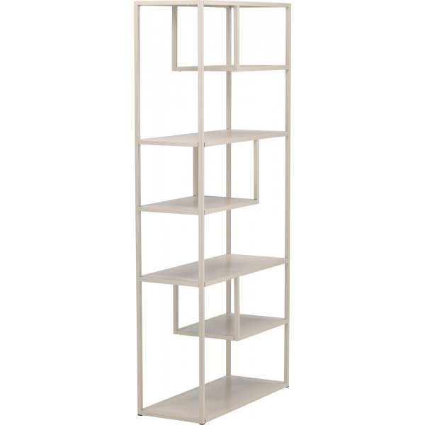 Bibliothque en acier - Beige
