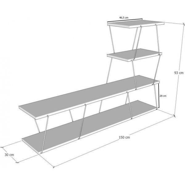 Banc mdia Ilgaz - Anthracite