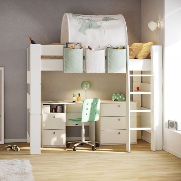For kids hög loftsäng 90 x 200 cm - Pure white For kids hög loftsäng 90 x 200 cm - Pure white
