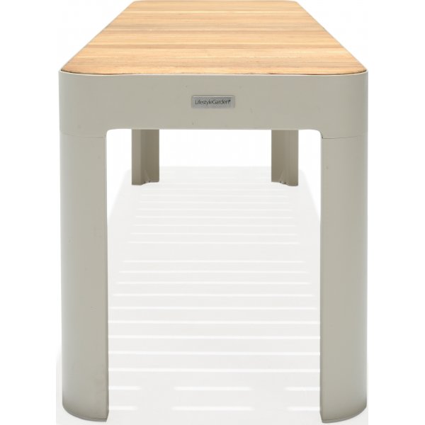 Portals eetgroep 8 - Wit/teak Portals eetgroep 8 - Wit/teak