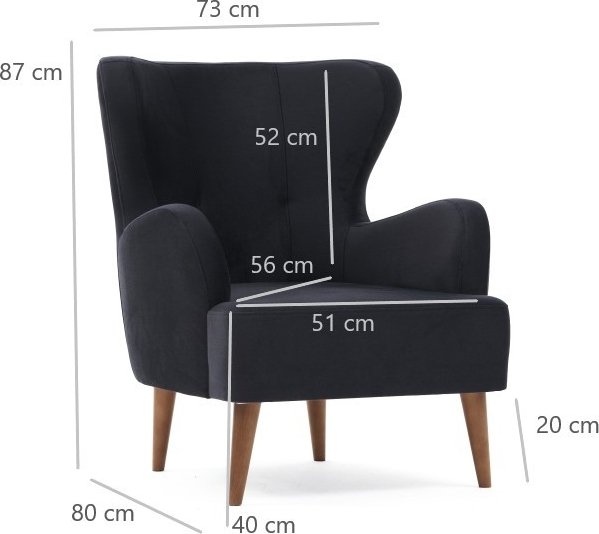 Fauteuil Karina - Anthracite