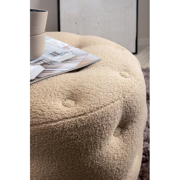 Pouf Respit - Peluche beige Pouf Respit - Peluche beige