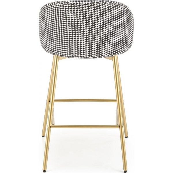 Tabouret de bar Pelican 113 - Noir/blanc/or Tabouret de bar Pelican 113 - Noir/blanc/or